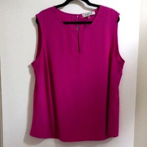 Kasper Sleeveless Top Size 2X